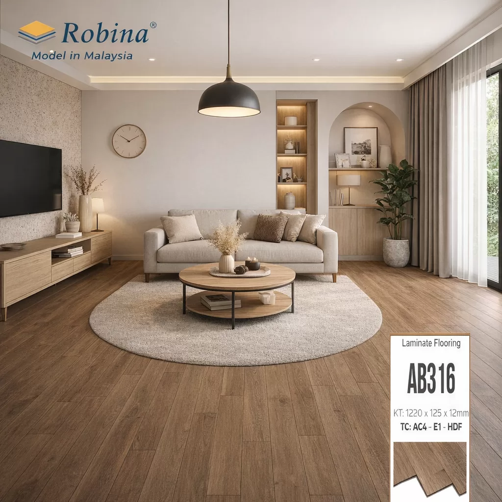 Ứng dụng của sàn gỗ Robina 12mm bản nhỏ – AB316 trong thực tế
