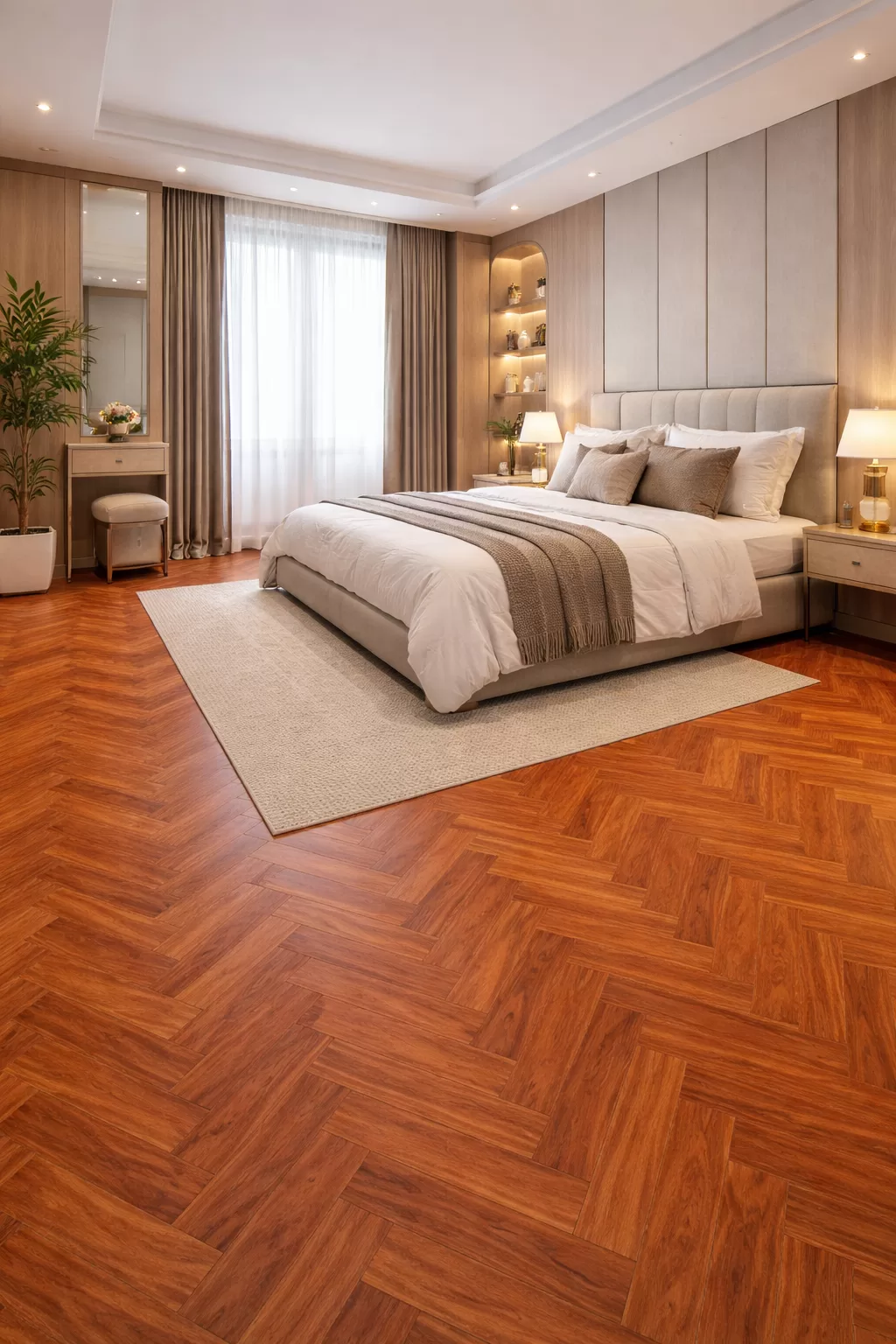 Ứng Dụng Thực Tế Của Sàn Gỗ Fortune FX97 phòng ngủ