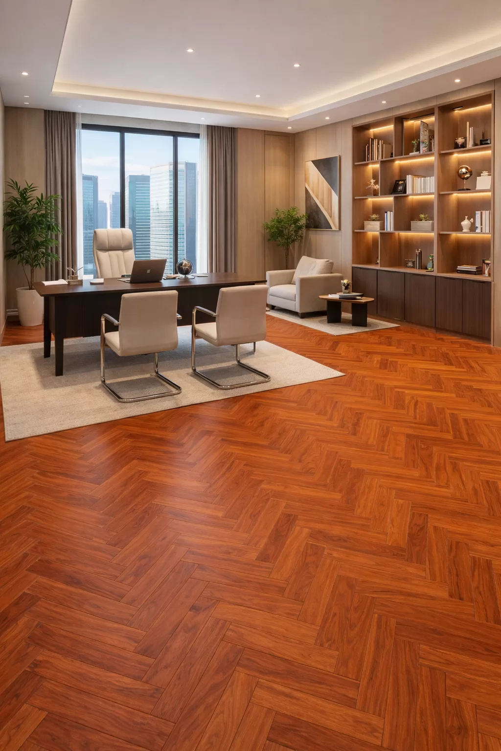 Ứng Dụng Thực Tế Của Sàn Gỗ Fortune FX97 văn phòng