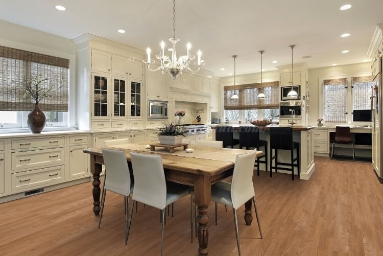 Thi Công Sàn Gỗ - Khu vực ẩm (bếp, tầng trệt)