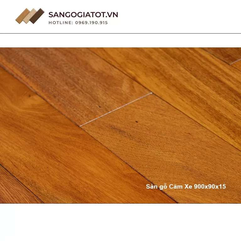 Giới thiệu về sàn gỗ Căm Xe 900x90x15