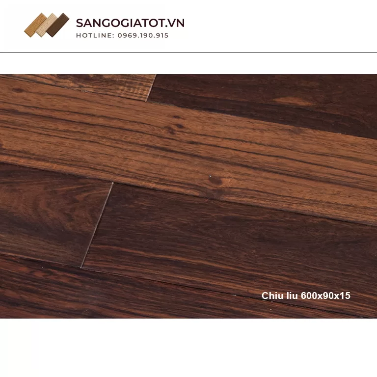 Thông số kỹ thuật sàn gỗ Chiu liu 600x90x15