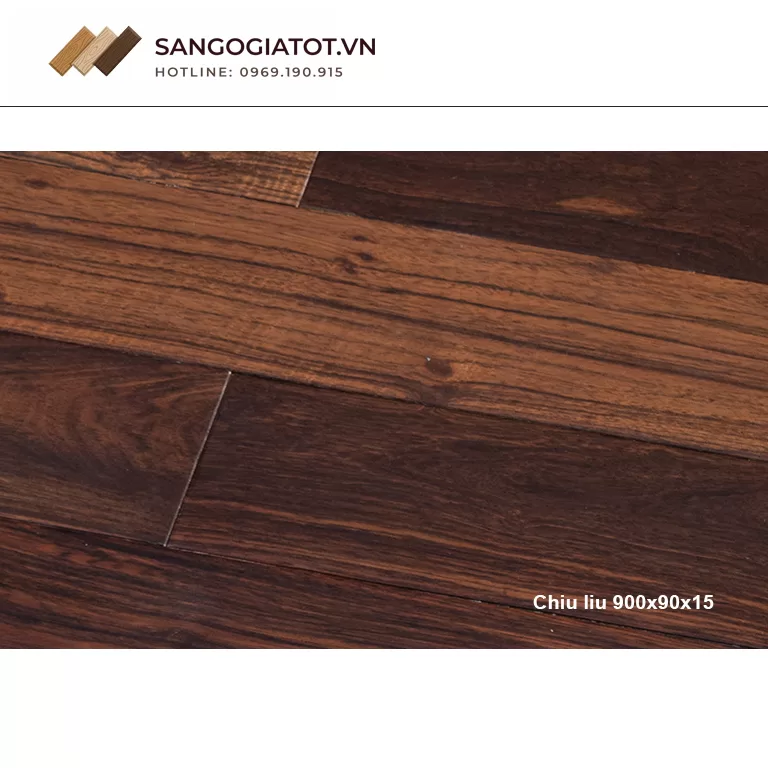 Thông số kỹ thuật Sàn gỗ Chiu liu 900x90x15  