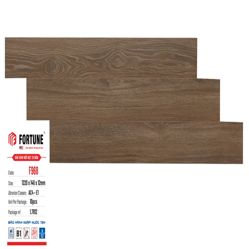 Sàn gỗ Fortune 12mm – F968
