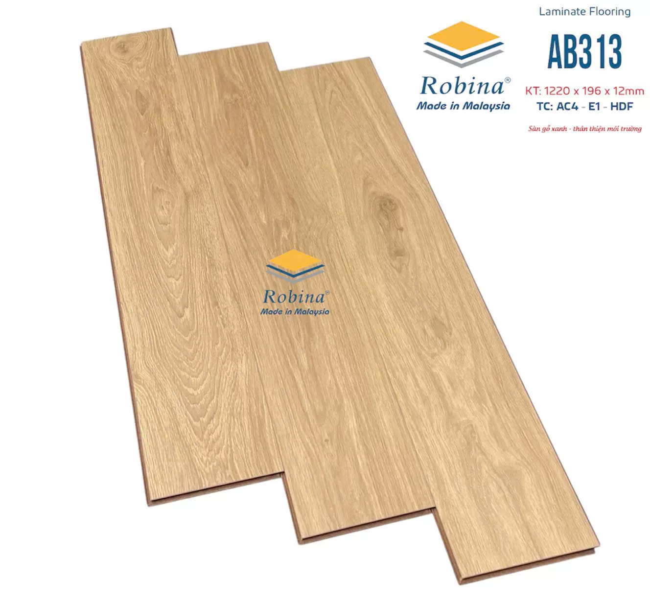 Sàn gỗ Robina 12mm bản to – AB313