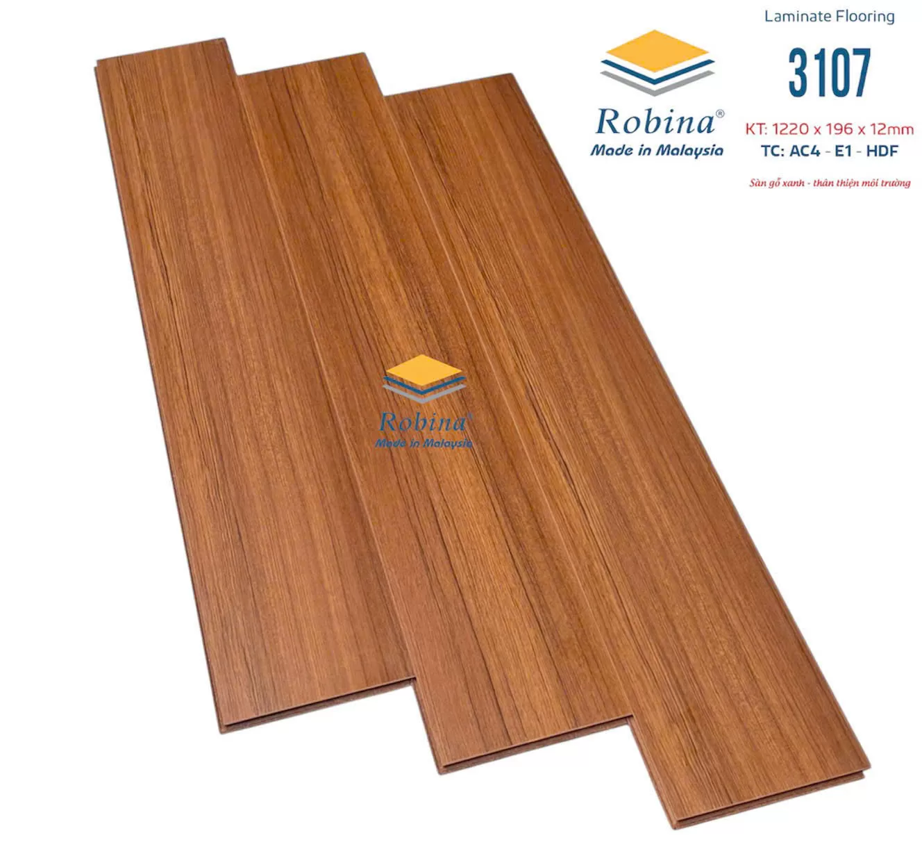 Sàn gỗ Robina 12mm bản to – 3107