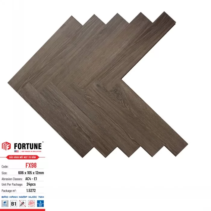 Thông Tin Chi Tiết Về Sàn Gỗ Fortune 12mm Xương Cá – FX98