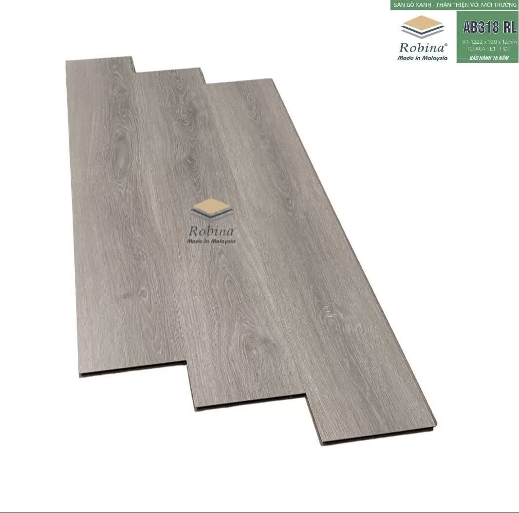 Sàn gỗ Robina 12mm bản nhỏ – AB318