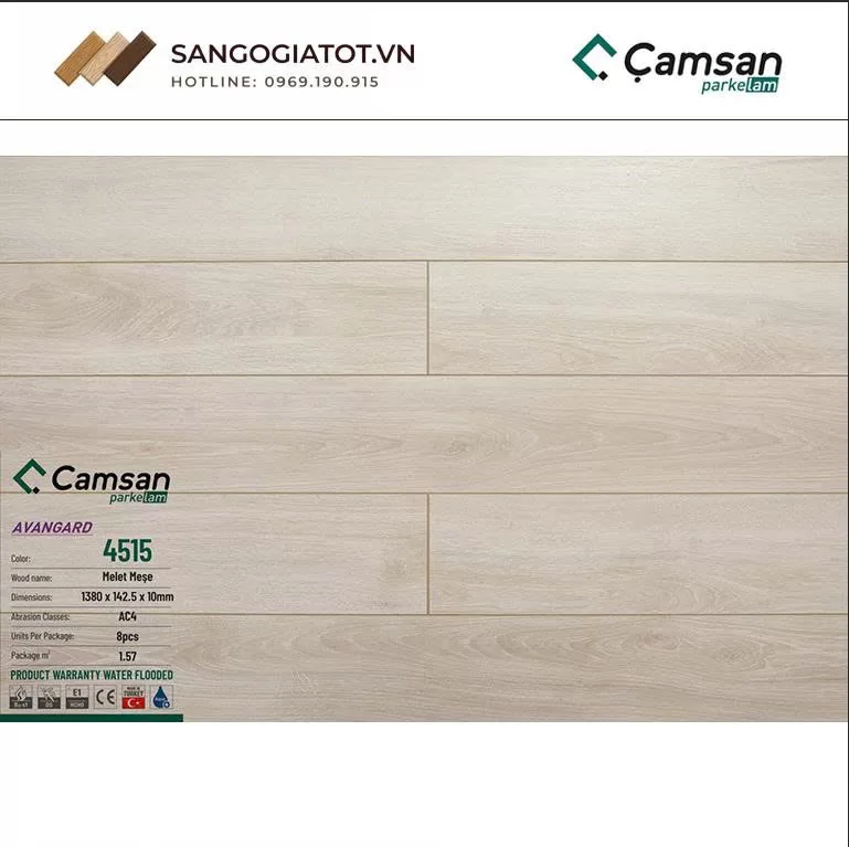 Tổng quan về Sàn gỗ Camsan 10mm – 4515
