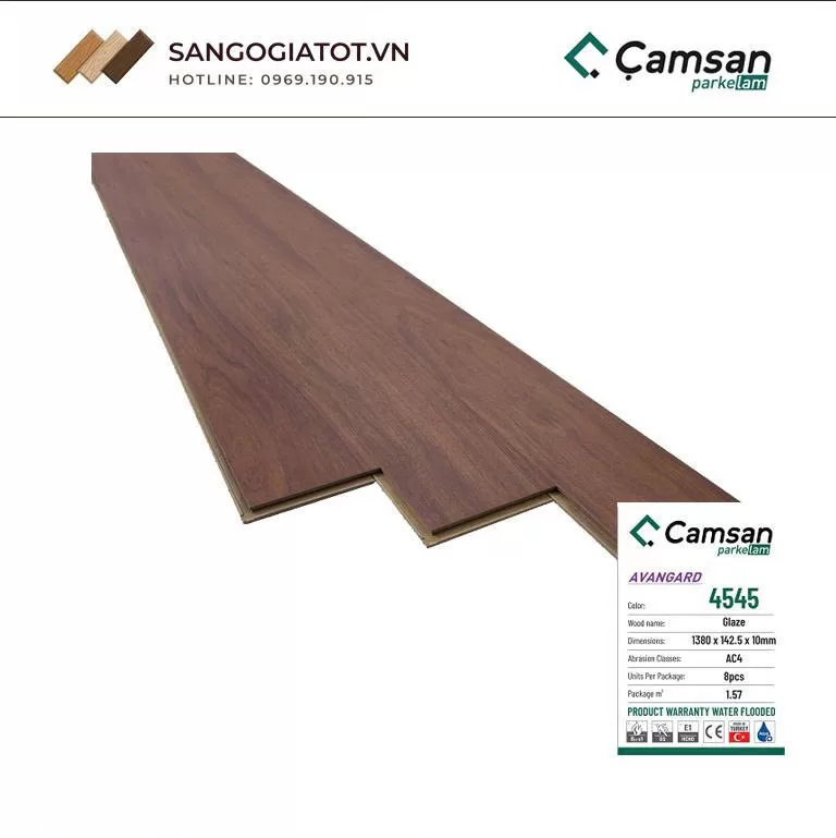 Sàn gỗ Camsan 10mm - 4545